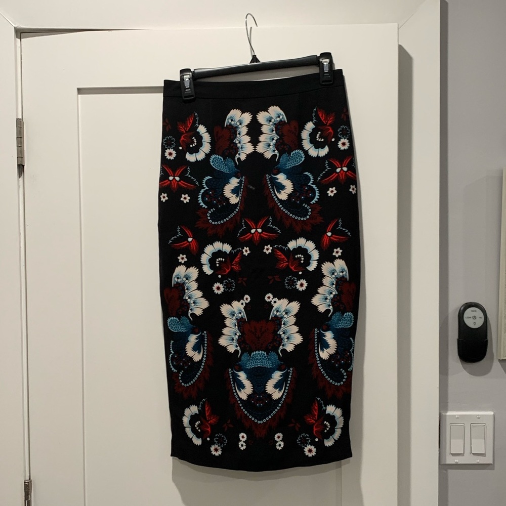 A.L.C. Floral Pencil Skirt
